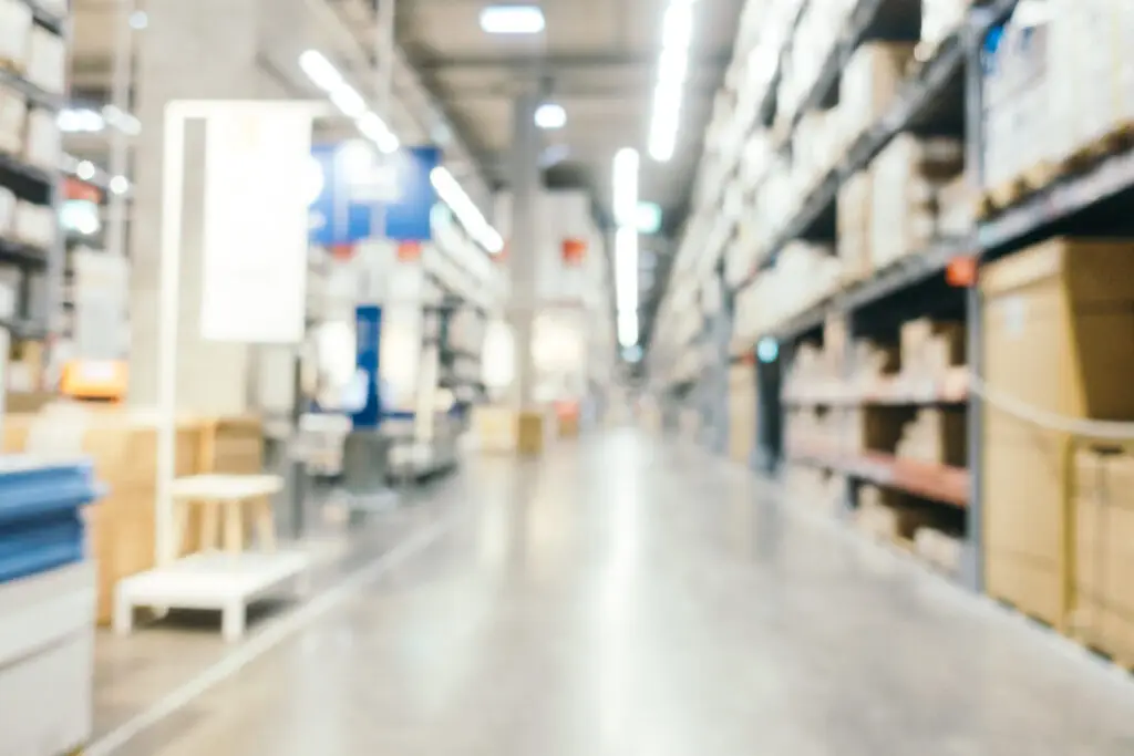 Magazijnomgeving fulfilmentcenter met opslaglocaties